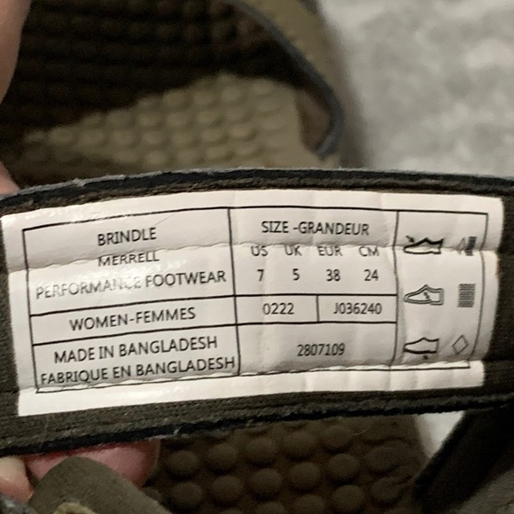 Merrell Bravada Cord Wrap Hiking Sandals Womens 7 Brindle Brown J036240 - Picture 14 of 16